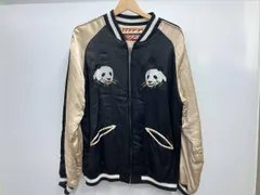 新品未使用　フランシュリッペ　ぼんやりパンダベロアスカジャン　サイズM ブラック 新品未使用 フランシュリッペ ぼんやりパンダベロアスカジャン サイズM