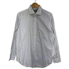 Polo by Ralph Lauren ポロバイラルフローレン 90年代/90's ヴィンテージ チェックシャツ チェック柄 REGENT CLASSIC FIT 長袖シャツ China製 15 32/33サイズ ホワイト