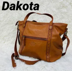 Dakota ダコタ 2WAY ショルダーバッグ ハンドバッグ レザー A4可 スタッズ付き
