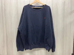 POLO RALPH LAUREN 90s ポニー刺繍クルーネックスウェット 北マリアナ諸島製 表記サイズ XXL ネイビー