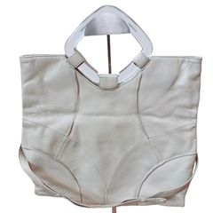 RE332 ANTEPRIMA アンテプリマ レザーバッグ　ハンドバッグ　クリアハンドル　ベージュ　レディース　希少　上品　高級　上質