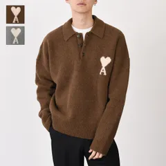 AMI ALEXANDRE MATTIUSSI AMI DE COEUR アミパリス Ami De Coeur アルパカニット ポロ