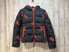 HYDROGEN × DUVETICA ハイドロゲンxデュベティカ コラボ カモフラ ダウンジャケット ネイビーxレッド 38