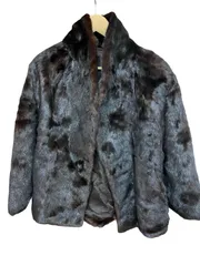 Z1729 SAGA MINK  サガミンク　毛皮コート　ハーフコート　リアルファー　ブラウン　レディース　サイズ不明