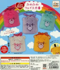 【中古】紙製品 ガチャ台紙 「ケアベア ふわふわフェイス巾着」