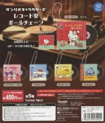 【中古】紙製品 ガチャ台紙 「サンリオキャラクターズ レコード型ボールチェーン」