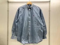 Ralph Lauren ラルフローレン 長袖 デニムシャツ ボタンダウンシャツ L