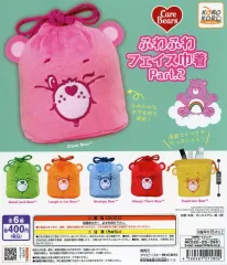 【中古】紙製品 ガチャ台紙 「ケアベア ふわふわフェイス巾着Part.2」