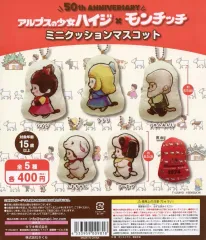 【中古】紙製品 ガチャ台紙 「アルプスの少女ハイジ×モンチッチ ミニクッションマスコット」