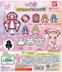 【中古】紙製品 ガチャ台紙 「おジャ魔女どれみ カプセルヘアクリップ2」