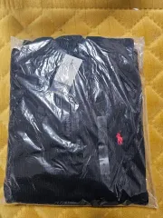 ポロ ラルフローレン ブラック ジップアップニット XL 新品