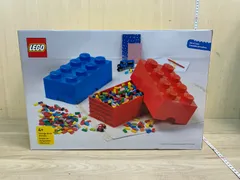 未使用品　LEGO 収納ケース 2個セット　レッド&ブルー