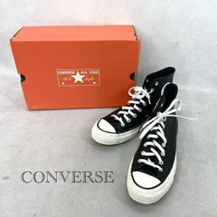 Converse チャックテイラー レザー ハイカット スニーカー A07200C シューズ 27cm ブラック 箱付き メンズ ファッション