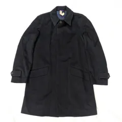 Paul Smith ポール・スミス カシミア ステンカラーコート ウール XL 濃紺 ネイビー系