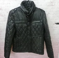 【TAKA63-02】◇JUNRED 中綿キルティングジャケット サイズ0 ブラックのサムネイル