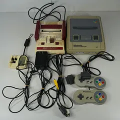 [IM] ジャンク品　ファミリーコンピュータ　スーパーファミコン　2台セット