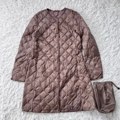 状態良 UNIQLO ユニクロ ウルトラライトダウン キルティング 軽量 ライトダウン ロングコート M 古着 袋付き 891268