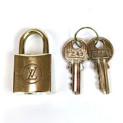 LOUIS VUITTON ルイヴィトン パドロック 南京錠 カデナ 鍵 ゴールド No.219 鑑定済 正規品 キーホルダー アクセサリー
