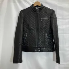 DKNY/ディーケーエヌワイ/ジャケット/レザージャケット/キルティングレザー/Sサイズ/ブラック 