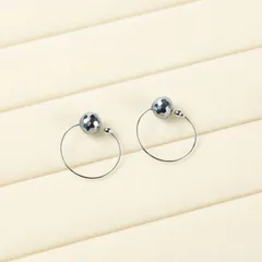 イヤーカフ  テラヘルツ鉱石 さとう式リンパケア ビューティーカフ パワーストーン　8mmビーズ