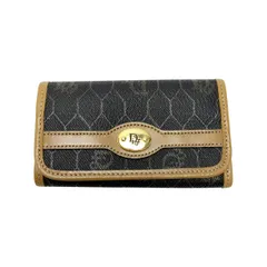 ☆☆Christian Dior クリスチャンディオール ６連キーケース ダークグレー PVC