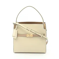 トリーバーチ Tory Burch トートバッグ リーラジウィル スモール ダブルバッグ アイボリー レザー スウェード リーラジウィル スモール レディース Used A