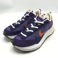 【中古】SACAI × NIKE VAPOR WAFFLE DARK IRIS スニーカー 27.5cm DD1875-500 パープル ネイビー オレンジ サカイ ナイキ[10]