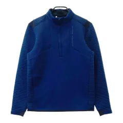 サイズ：SM UNDER ARMOUR アンダーアーマー  ハーフジップ 長袖Tシャツ  ネイビー系 [240101607075] ゴルフウェア メンズ ストスト