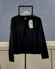 THE NORTH FACE ブラック レディース 長袖 ウールTシャツ