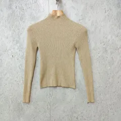 RETROGALLERY レトロギャラリー リブ タートルネック ニット ベージュ Fサイズ ◎、〇◇