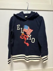 ユニクロ セサミストリート エルモ フードTシャツ L