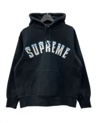シュプリーム SUPREME Icy Arc Hooded Sweatshirt アイス アーク フーディー スウェットシャツ プルオーバー 裏起毛 黒 パーカ ロゴ ブラック Sサイズ 104MT-2567