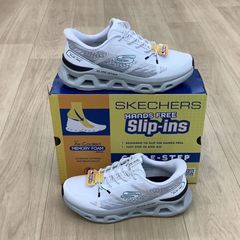 極美品SKECHERS Slip-Ins シロ 白 黒 32 スリップインズ - メルカリ