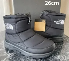 ノースフェイス THE NORTH FACE アウトドア ヌプシ ブーツ ブラック × ホワイト US8 26㎝