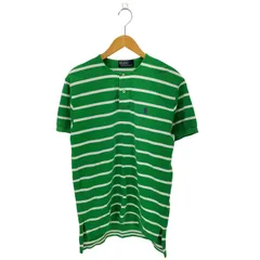 ポロバイラルフローレン Polo by RALPH LAUREN ポニー刺繍 ボーダー ヘンリーネック 半袖 Tシャツ メンズ 表記無 
