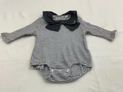 【70㎝】ボーダーロンパース