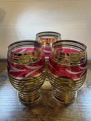 ボヘミアガラスのグラスセット