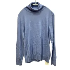 MN4  MADAM JOCONDE　マダムジョコンダ　ニットレディース 40(L )サイズ　ブルー  長袖ニット　ウールナイロン　タートルネック　2000000325439