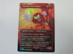 MTG Knuckles the Echidna（ボーダーレスFOIL） Secret Lair x Sonic 英語 1枚