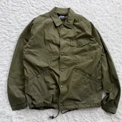 美品 ビームス  コーチジャケット シャツジャケット  ミリタリージャケット  カーキ ドローコードあり M 891234