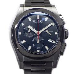 グッチ GUCCI 腕時計 パンテオン 115.2/YA115237 ブラック文字盤 デイト クロノグラフ スモールセコンド SS クオーツアナログ 【箱・保付き】 【中古】のサムネイル