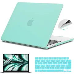 【人気商品】2025 2024 2022 A3240 A3113/A2681 ケース 対応 スリム 軽量 13 耐衝 保護カバー＆JIS日本語 キーボードカバー＆液晶保護フィルム Air & ダストプラグ MacBook Air MacBook 13.6 イ