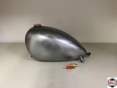 カスタムバイク用 ピーナッツタンク ブルー×シルバー - メルカリ