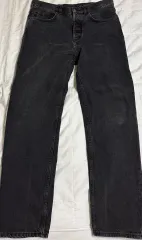 COS ストレートデニム ウォッシュドブラック