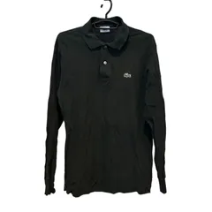  LACOSTE ラコステ ポロシャツ 長袖ポロシャツ ブラック　定番　【Z1736】