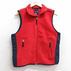 XS/古着 ギャップ GAP フリース ベスト メンズ 00年代 00s 赤他 25dec02