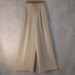 GU ジーユー レディース ツータック ワイドパンツ Mサイズ ベージュ 〇□