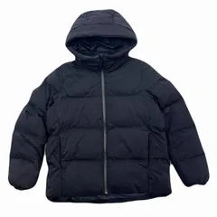 ユニクロ ダウンパーカー レディース Lサイズ ブラック シームレス 黒 ダウンジャケット シンプル 厚手 定番