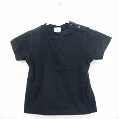 エルフィンドール ELFINDOLL ELFIN DOLL 子供服 ベビー Tシャツ カットソー 無地 シンプル 半袖 コットン 綿 80 ブラック 黒 /MT43