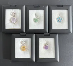 SILVER ネックレストップ 5点セット②